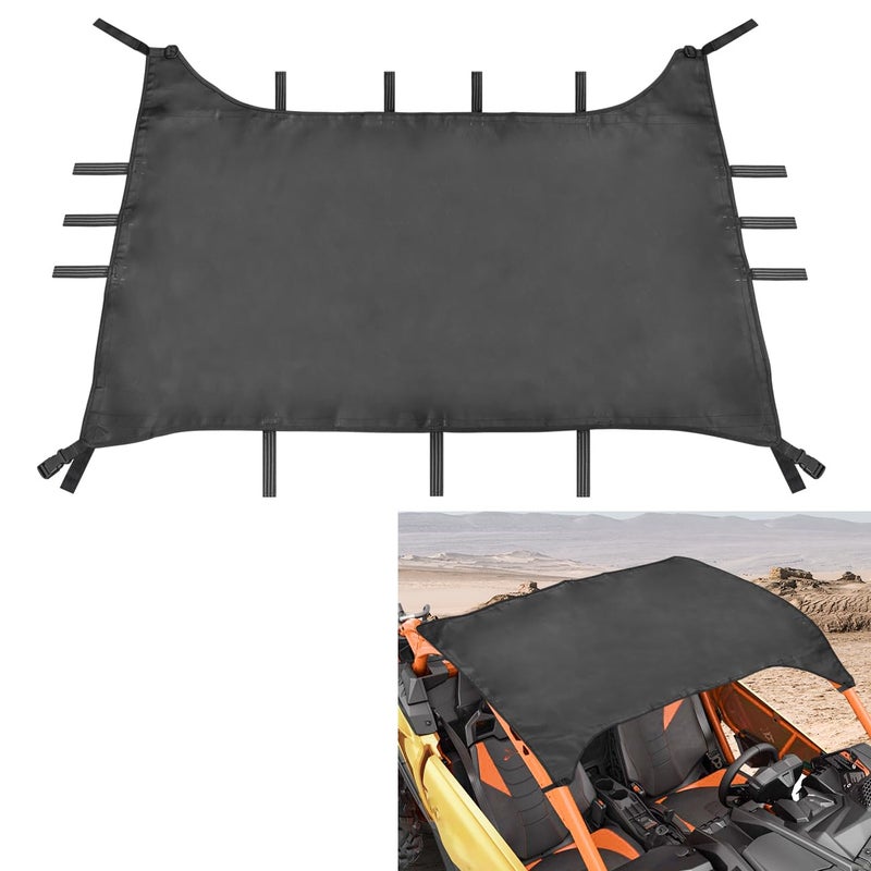 MFC Soft Canvas Roof Top Compatible With For UTV Can-Am Maverick X3 2017-2024 2 Doors Roof Soft Top Sunshade - Image 1